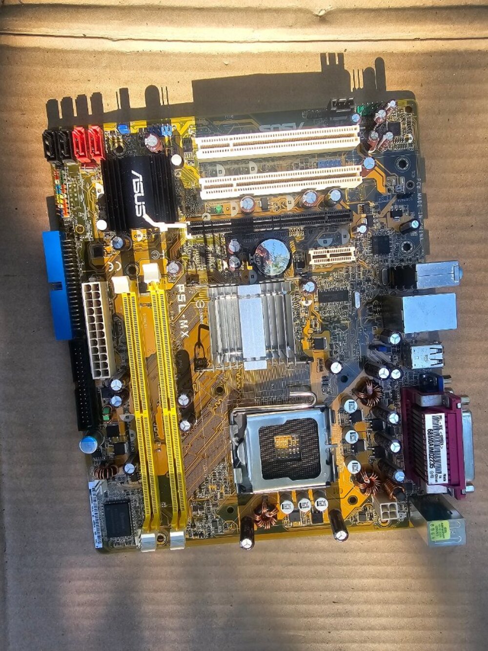 ASUS P5L-MX LGA 775 Micro ATX Motherboard Untested As-Is